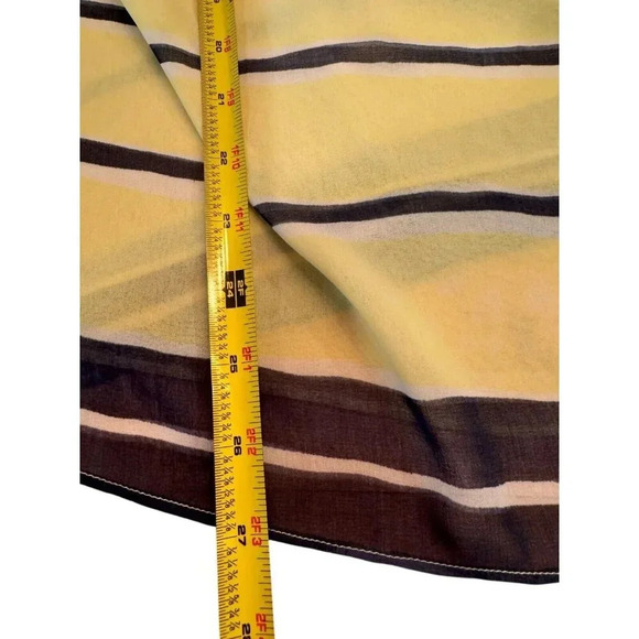 Cabi Rivera Lights Knot Cami Tank Top Womens Medium Yellow Blue‎ Stripe lined - Picture 7 of 8